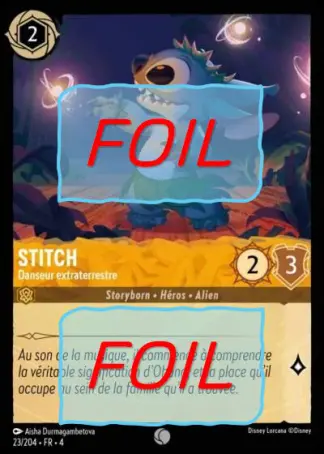 Stitch - Danseur extraterrestre FOIL [23/204 FR 4]