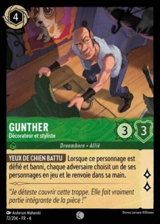 Gunther - Décorateur et styliste [72/204 FR 4]