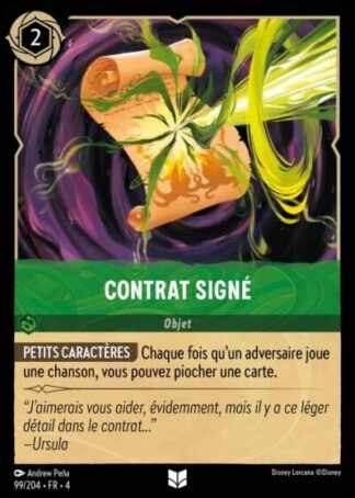 Contrat signé [99/204 FR 4]