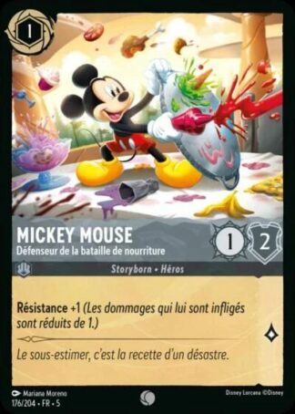 Mickey Mouse - Défenseur de la bataille de nourriture [176/204 FR 5]