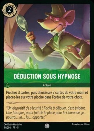 Déduction sous hypnose [94/204 FR 5]