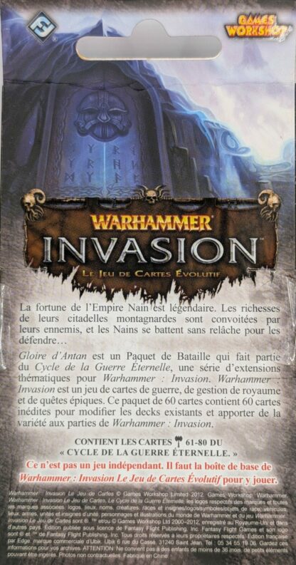 Gloire d'Antan [Warhammer Invasion]