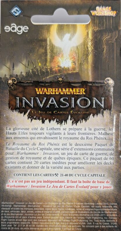 Le Royaume du Roi Phénix [Warhammer Invasion]