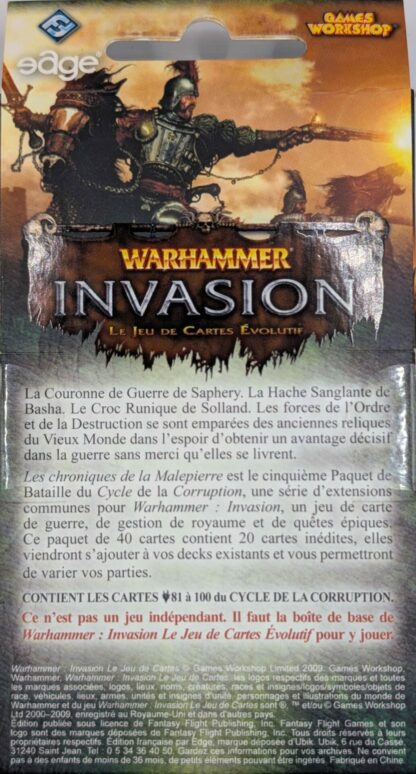Les Chroniques de la Malepierre [Warhammer Invasion]