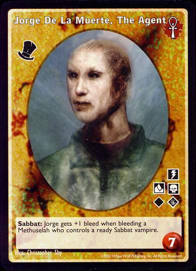 Jorge De La Muerte, The Agent [BL set] - VTES CCG
