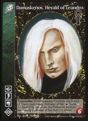 Damaskenos, Herald of Leandro [CE set] - VTES CCG