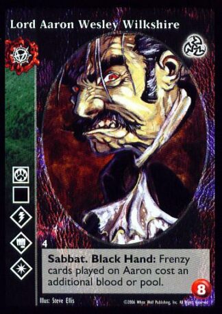 Lord Aaron Wesley Wilkshire [Third set] - VTES CCG