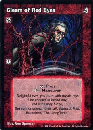 Gleam of Red Eyes [Sabbat set] - VTES CCG