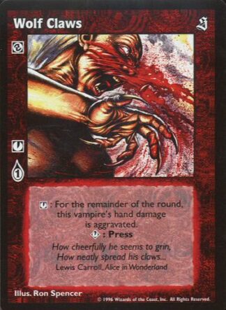 Wolf Claws [Sabbat set] - VTES CCG