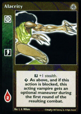 Alacrity [Third set] - VTES CCG