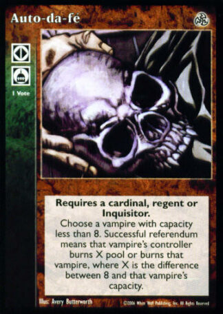 Auto-da-fé [Third set] - VTES CCG