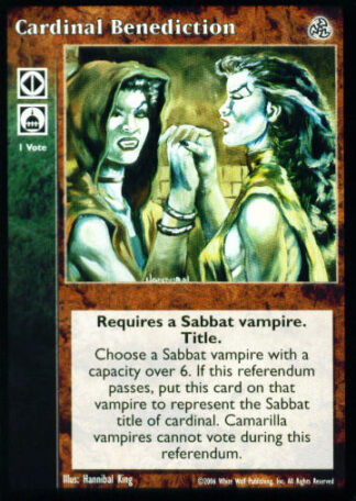 Cardinal Benediction [Third set] - VTES CCG