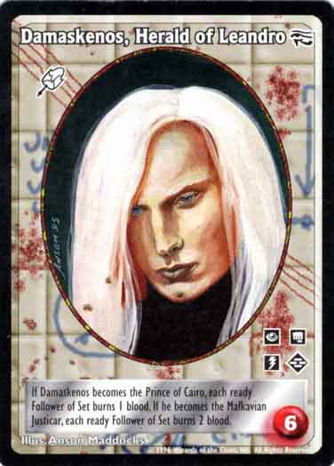 Damaskenos, Herald of Leandro [AH set] - VTES CCG