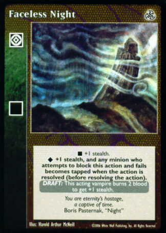 Faceless Night [Third set] - VTES CCG