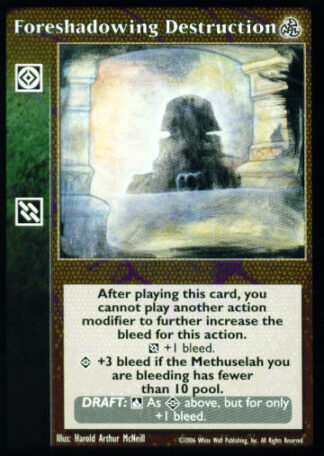 Foreshadowing Destruction [Third set] - VTES CCG