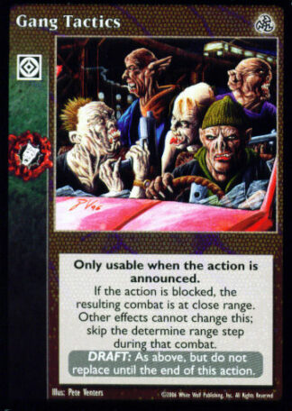 Gang Tactics [Third set] - VTES CCG
