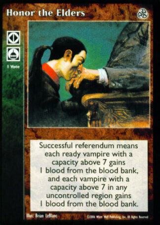 Honor the Elders [Third set] - VTES CCG