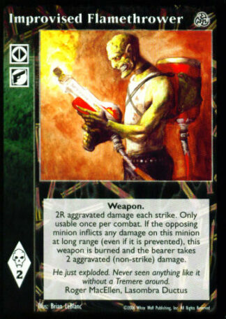 Improvised Flamethrower [Third set] - VTES CCG