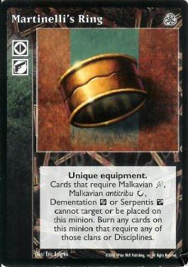 Martinelli's Ring [Third set] - VTES CCG