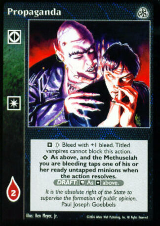 Propaganda [Third set] - VTES CCG