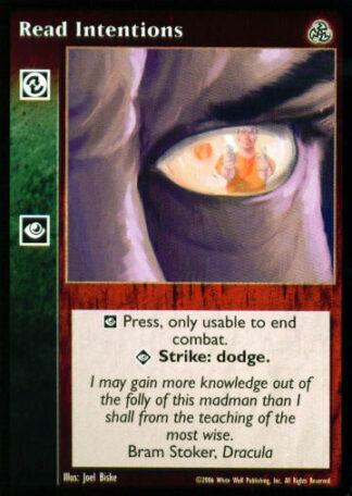 Read Intentions [Third set] - VTES CCG