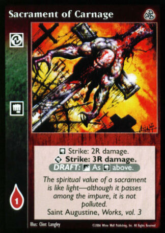 Sacrament of Carnage [Third set] - VTES CCG