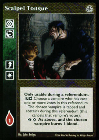 Scalpel Tongue [Third set] - VTES CCG