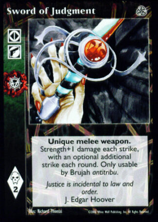 Sword of Judgment [Third set] - VTES CCG
