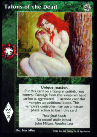 Talons of the Dead [Third set] - VTES CCG