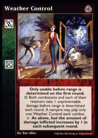 Weather Control [Third set] - VTES CCG