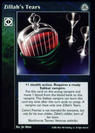 Zillah's Tears [Third set] - VTES CCG