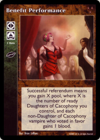 Benefit Performance [HttB set] - VTES CCG